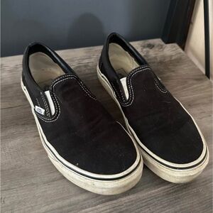 Vans Black Slip-On Shoes